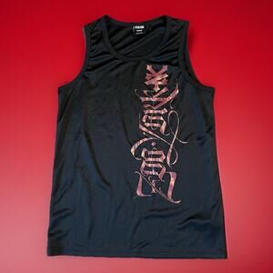 Zoo York Tank Top Mens Medium Black Y2K Grunge Gothic Skater Punk Streetwear